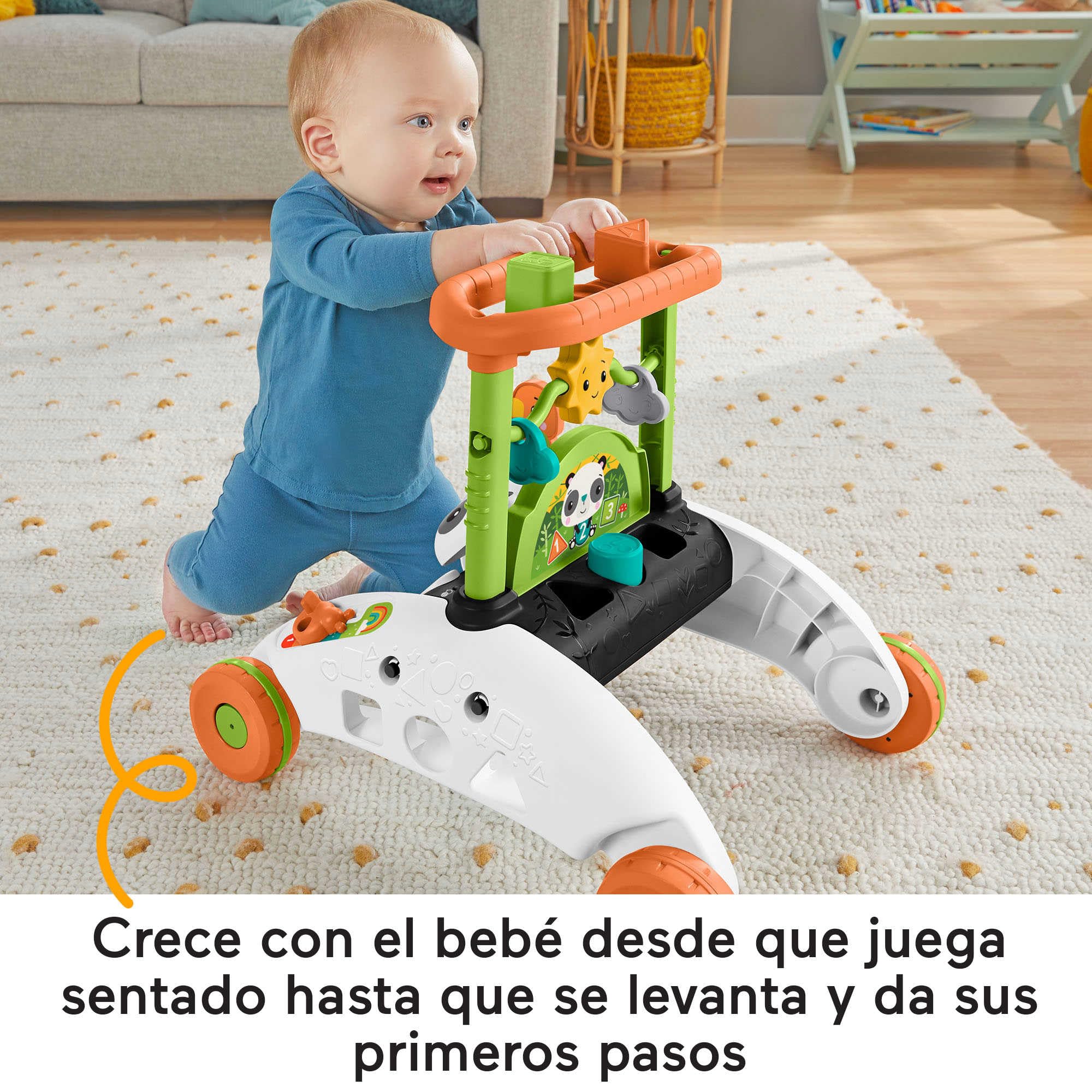 Fisher-Price Andador 2 Caras Correpasillos con Actividades con Luces y Sonidos, Juguete para Andar o Sentarse, Regalo para bebé +6 Meses, Versión: Neerlandés; Inglés, UK; Francés; Alemán; HJY73