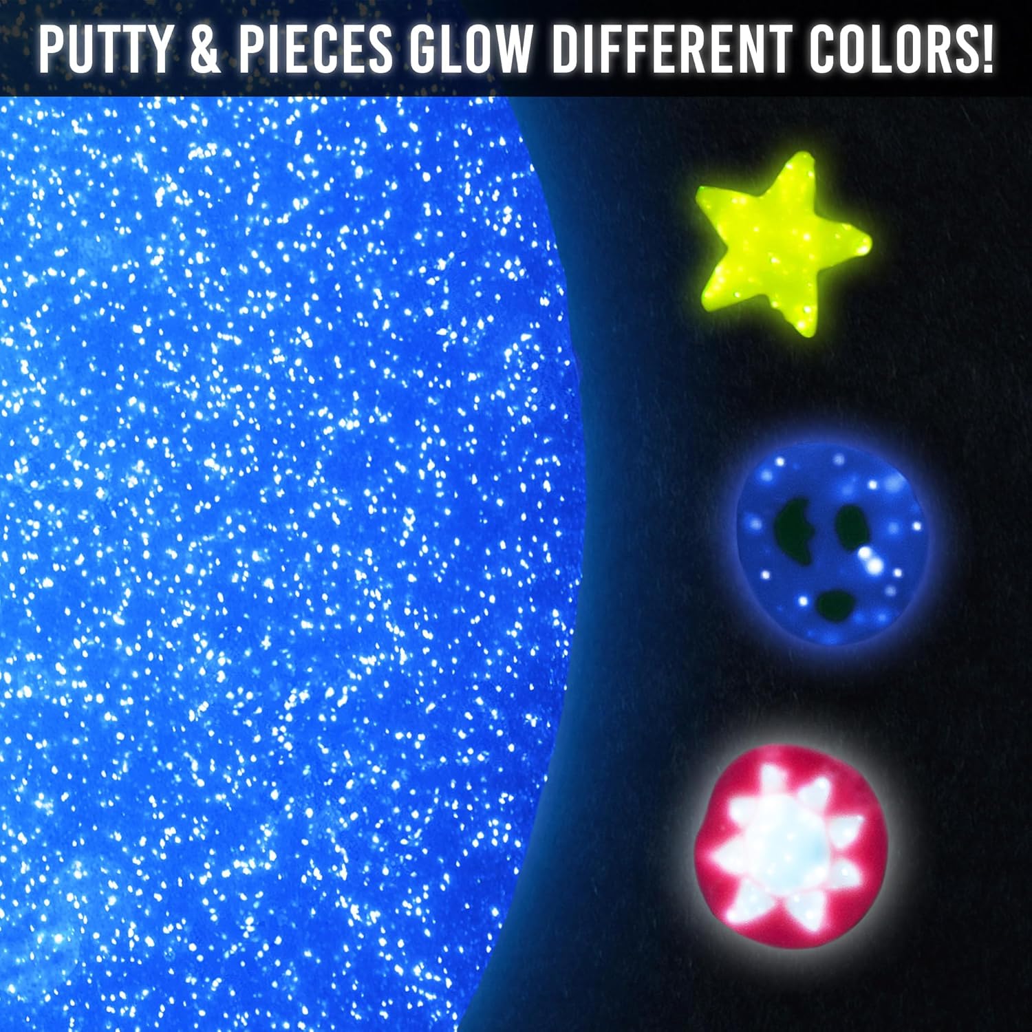 Crazy Aaron's Thinking Putty - Total Eclipse - Glow in The Dark Sensory Putty for Kids and Grown ups in a 4" Tin - Creative and Endless Fun, Stress Relief Therapy Toys, Never Dries Out - Made in USA