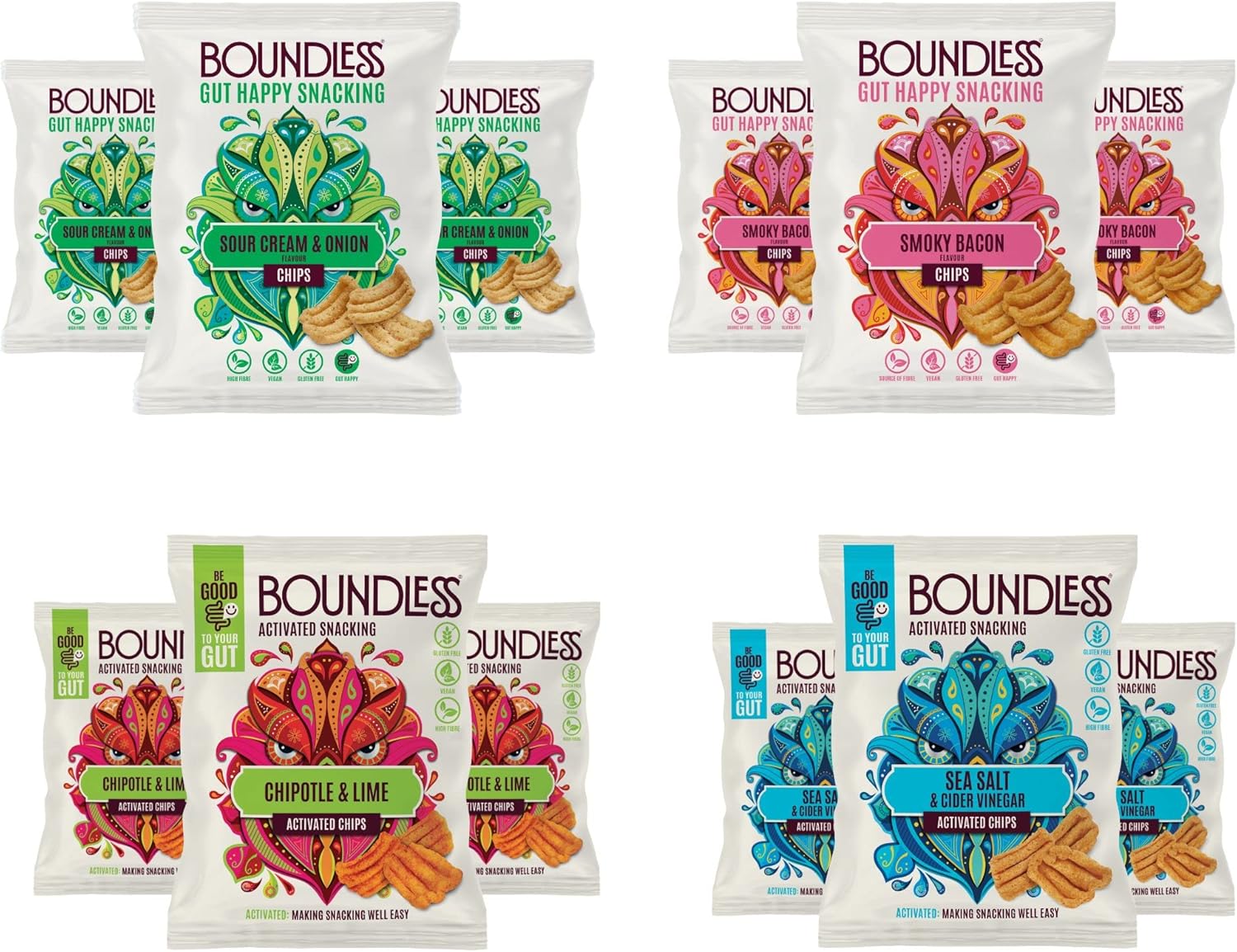 Boundless Gut Happy Snacking Variety Pack Vegan & Gluten Free Snack