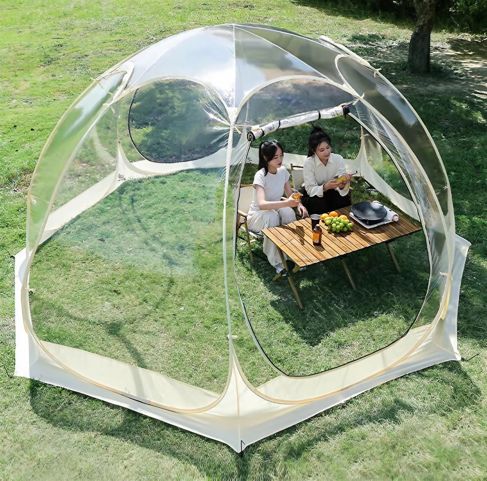 Outdoor Bubble Zelt, Garten Bubble House, 3 M/3.6 M, 2–5 Personen, Familienzelt Camping Tent für Party, Camping, Familien, Balkon Gewächshaus : 