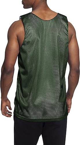 Miniatura 2 de Camiseta de baloncesto reversible para hombre de alta calidad que absorbe la humedad, Blanco