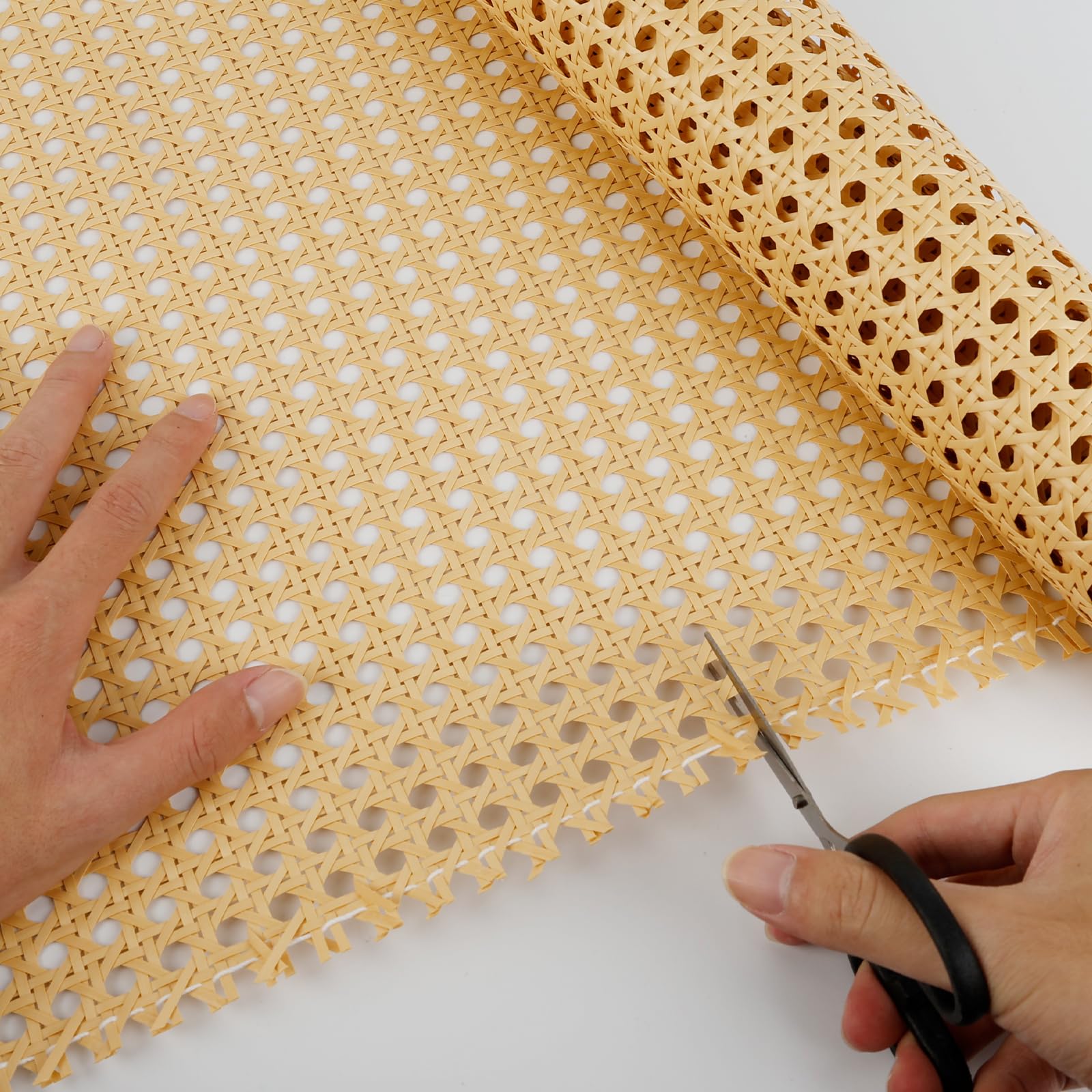 Rotolo Di Fettuccia Rattan Sintetico Dadabig - 35x150 Cm, In PE, Per Fai Da Te Sedie, Cestini, Decorazioni - Foto 2