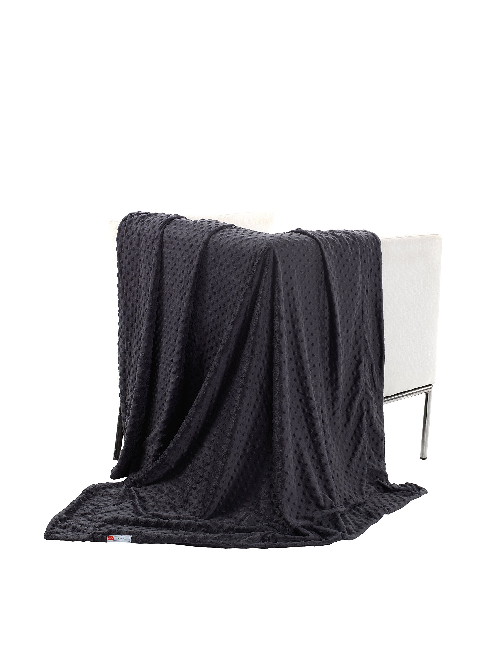 Blankets Mora Plaid Topitos Graphite 130 x 170