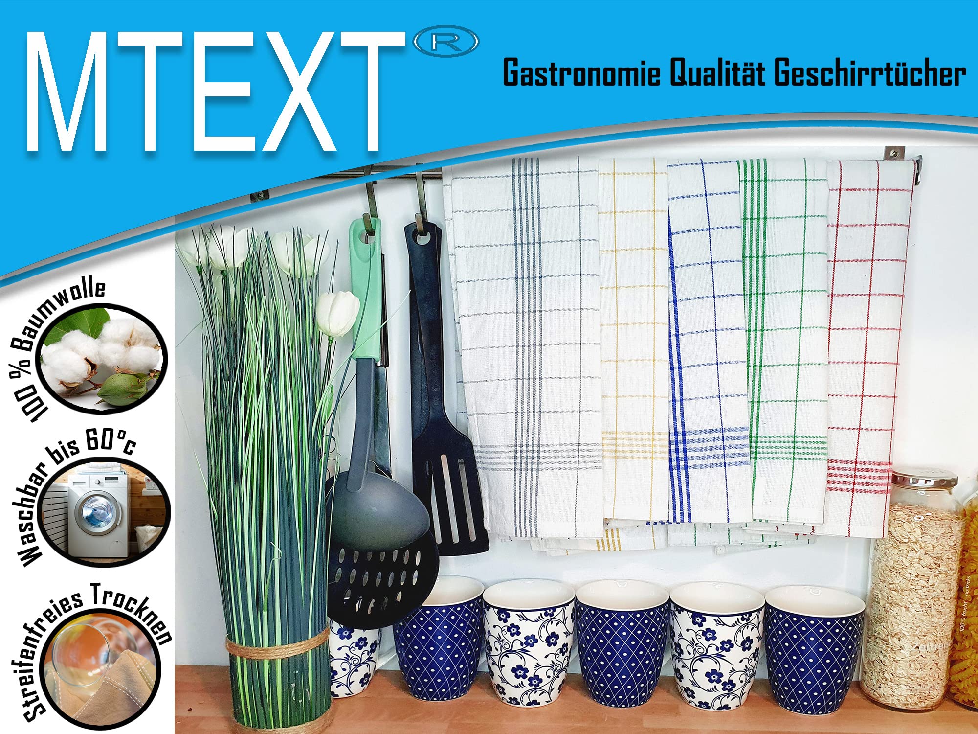 Confezione Da 10 Asciugamani Da Tè Cucina Ristorante Bar Vestiti - Foto 3