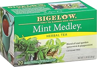 Bigelow Tea Mint Medley Herbal Tea, Caffeine Free Mint Tea with Spearmin...