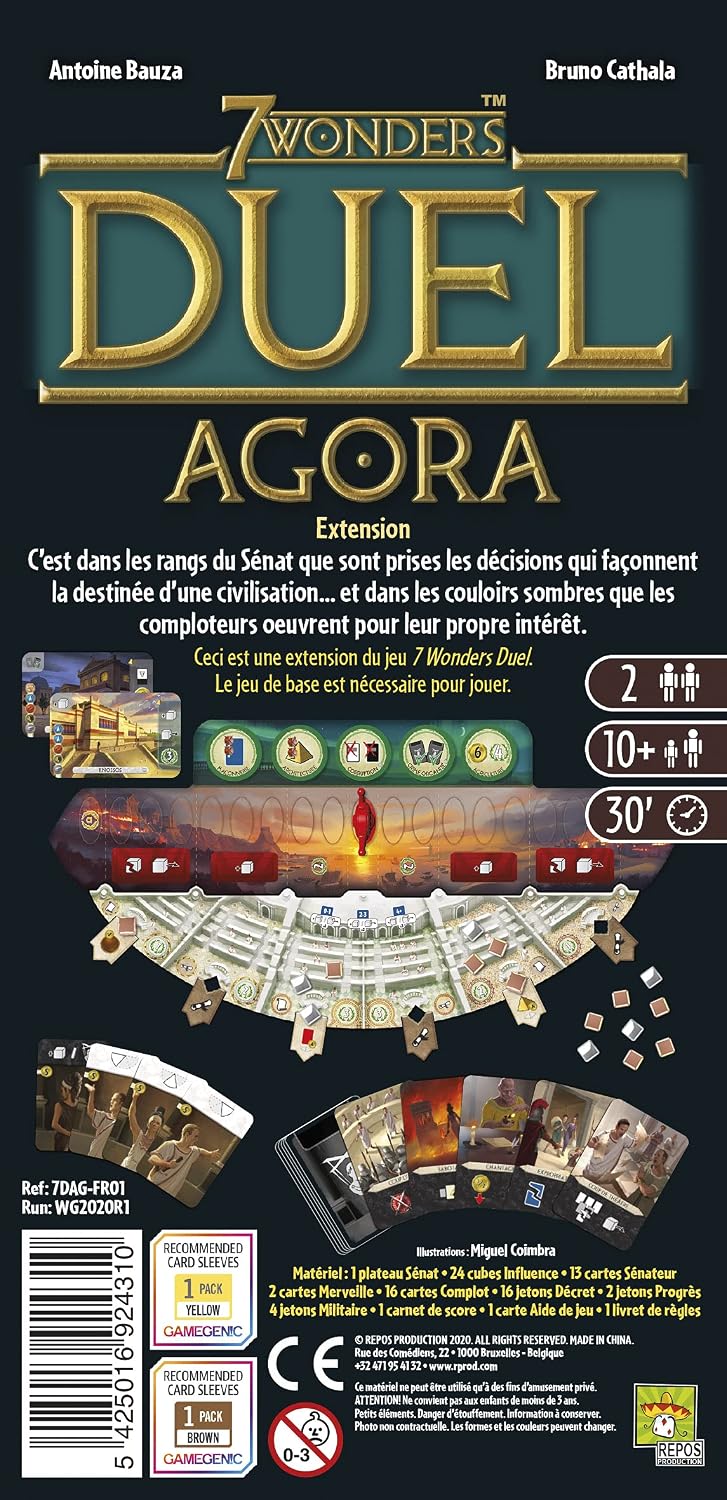 Jeu - 7 Wonders Duel : Agora (Extension), Multicoloured, 20.5 cm x 10.2 cm x 4.8 cm - Image 4