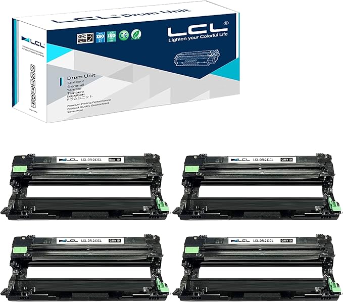 Tamburo DR243CL Per Stampanti Brother - Compatibile Con DCP-L3510CDW, MFC-L3770CDW, HL-L3210CW - 4 Pezzi - Foto 4