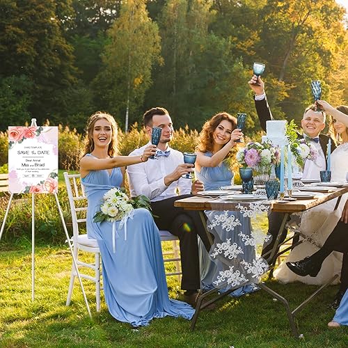 Miniatura 7 de Paquete de 9 caballetes plegables de 63 pulgadas, caballete de pintura portátil, caballete telescópico de metal ligero, caballete de piso para