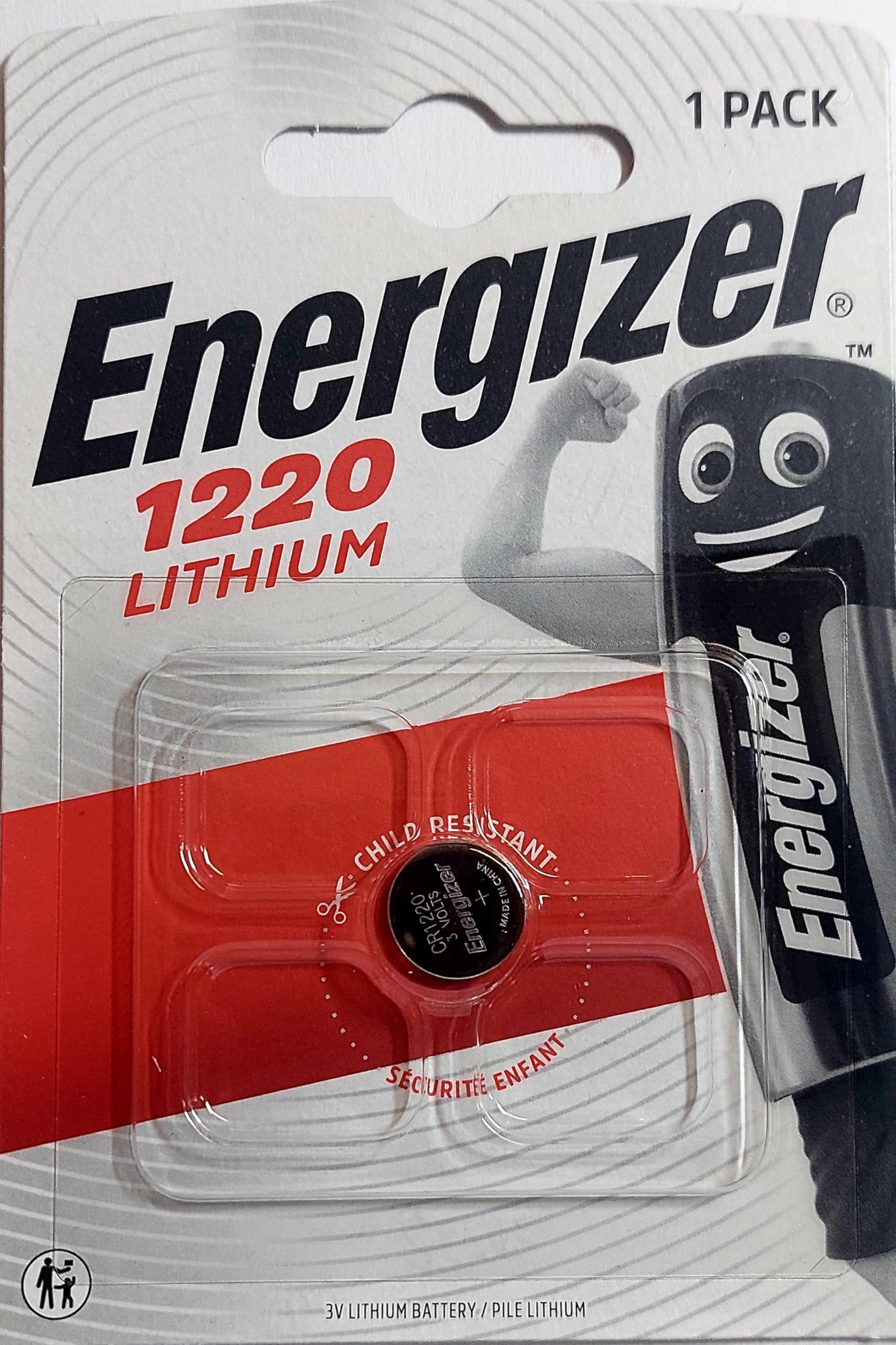 ENERGIZER Blister de 1 Pile Lithium CR 1220