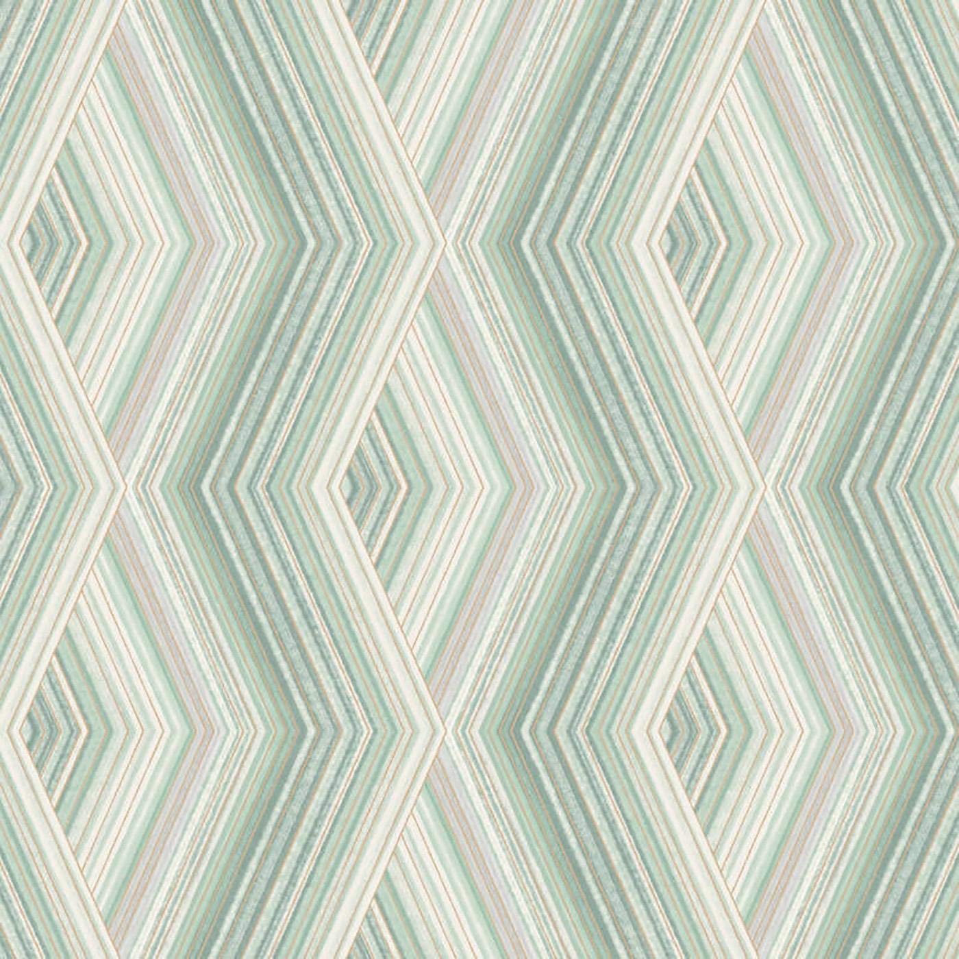 Yöl Emerald-M1583 Aura Geometric Wallpaper Metallic Emerald