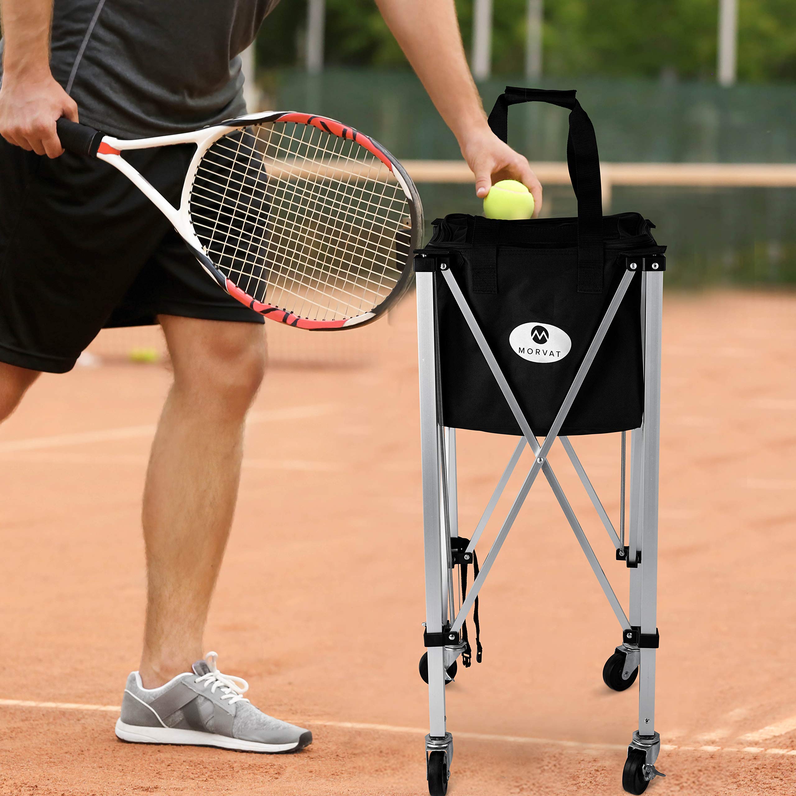 Buy Morvat Tennis Ball Cart (Holds Up to 150 Tennis Balls), Tennis Ball