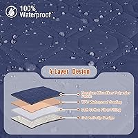 Vista 6 de VANSOFY Fundas 100% impermeables para sillas reclinables, funda antideslizante para sillas reclinables, protector de muebles para perros, funda