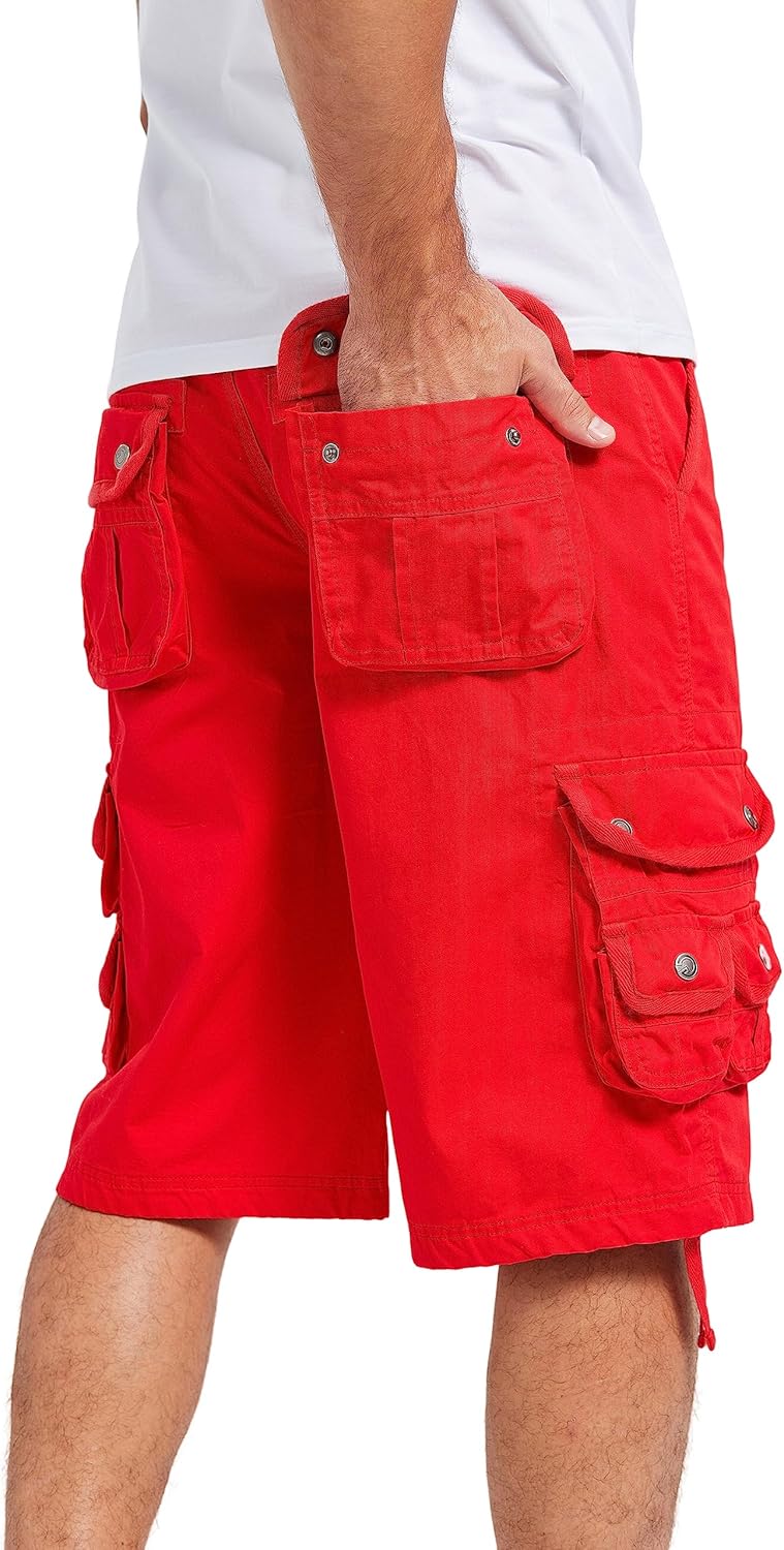 Mens Cargo Shorts for Men Hiking Shorts Men's Casual Outdoor Lightweight with Multi Pockets Cotton Loose Fitting - Image 5
