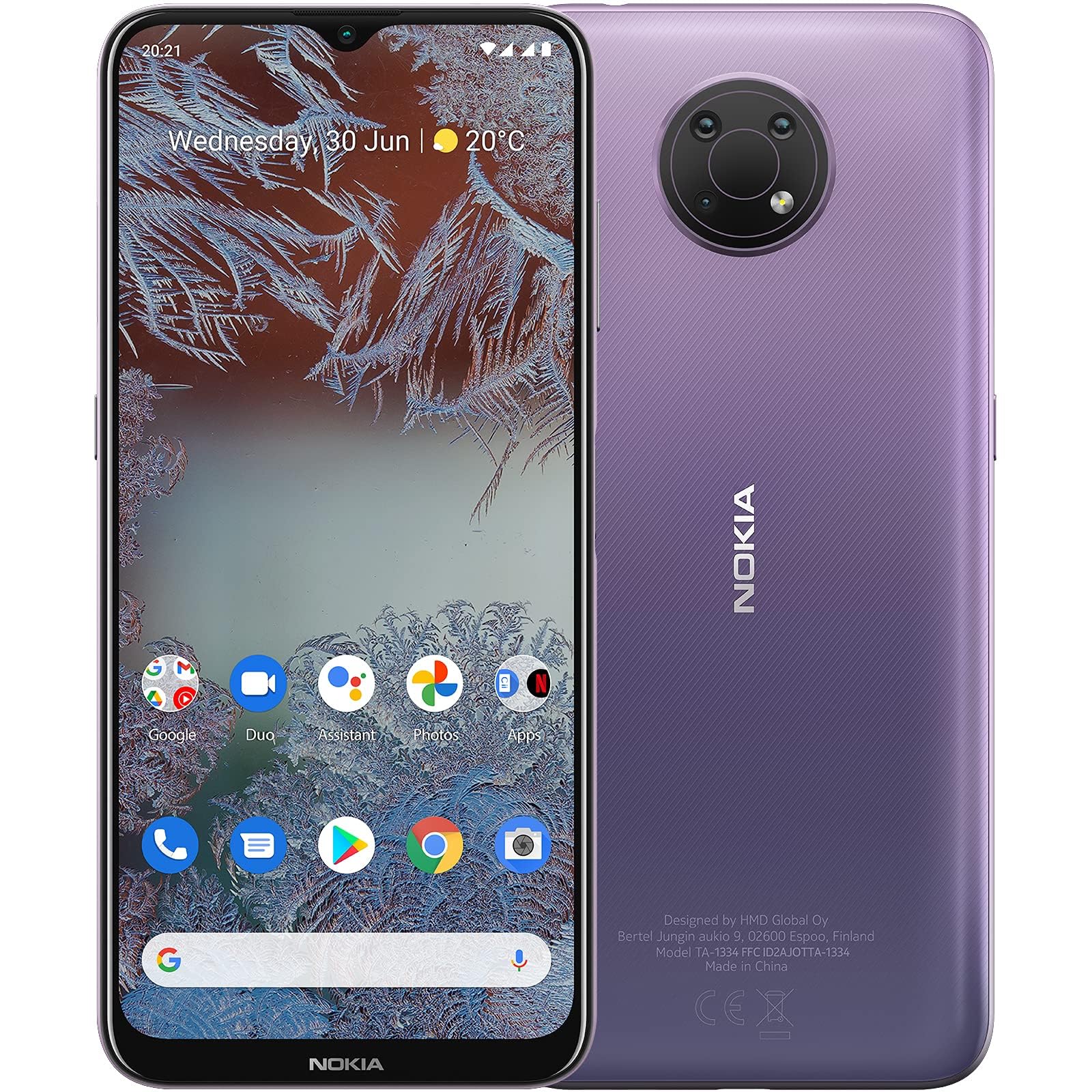 Nokia G10 Android Smartphone, Dual Sim, 4G Ram, 64 Gb Rom, 6.5"Hd+ Lcd, Triple Camera With Ai Modes, 5050 Mah Up To 3 Day Battery, Face Unlock And Finger Print Unlock, Android 11– DUSk Purple