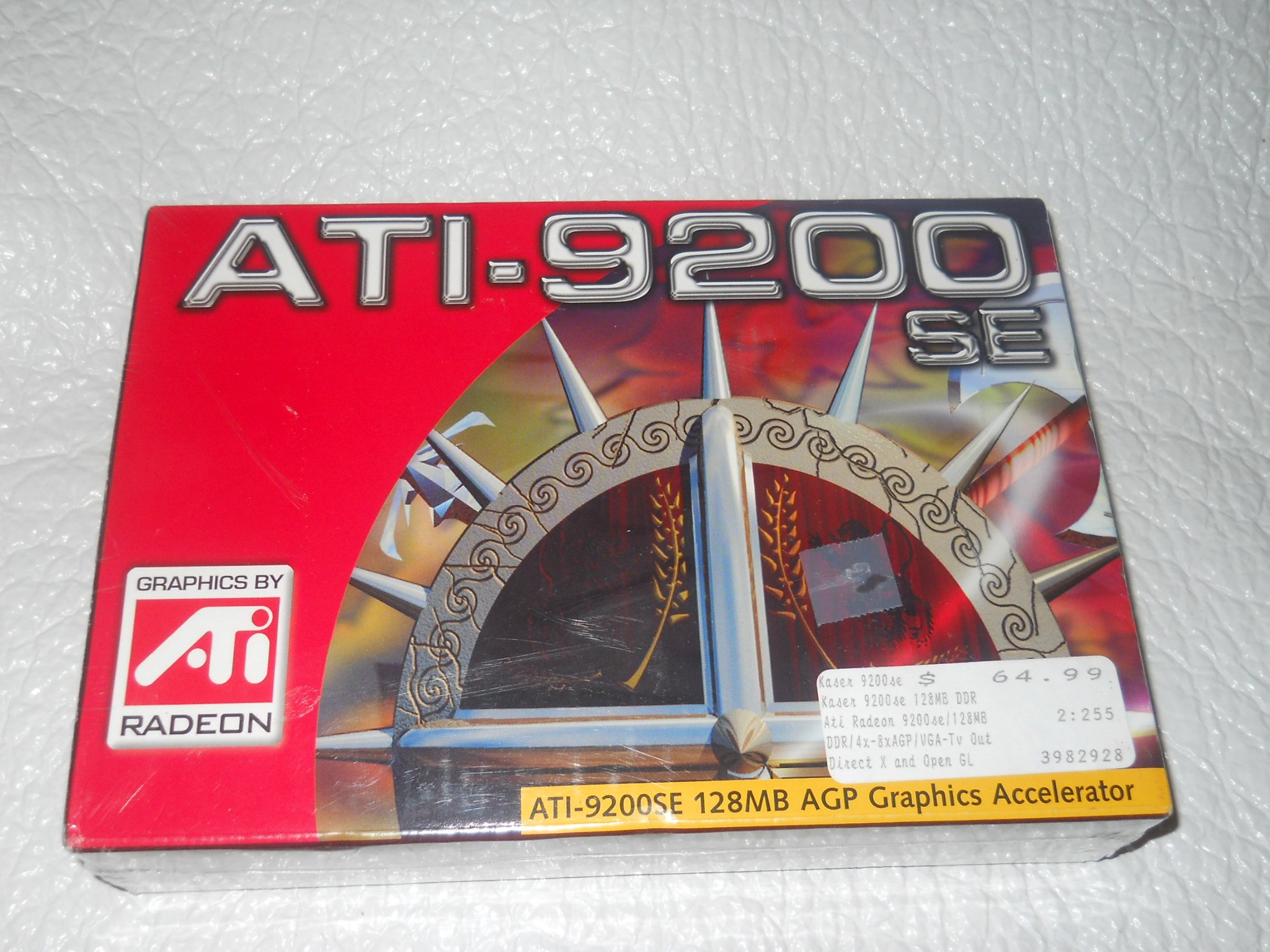 Carte Graphique Vintage ASUS ATI Radeon 9200SE – AGP 128 Mo – Pour PC Ancien