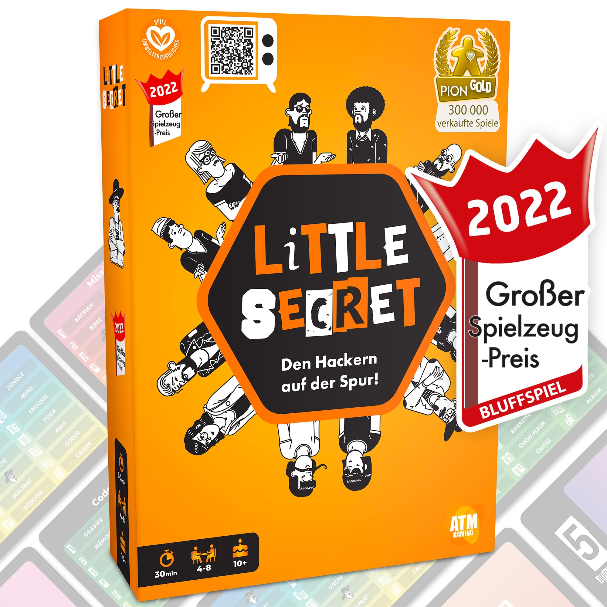 Little Secret - The Hackers on the trail! Bluff, creativity, word associations and suspects! board game for adults and the whole family, card game,