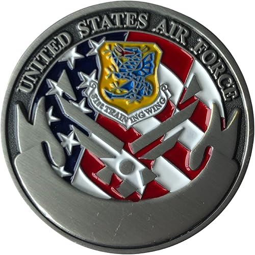 Miniatura 2 de Moneda de desafío de la base de la Fuerza Aérea de Keesler de la Fuerza