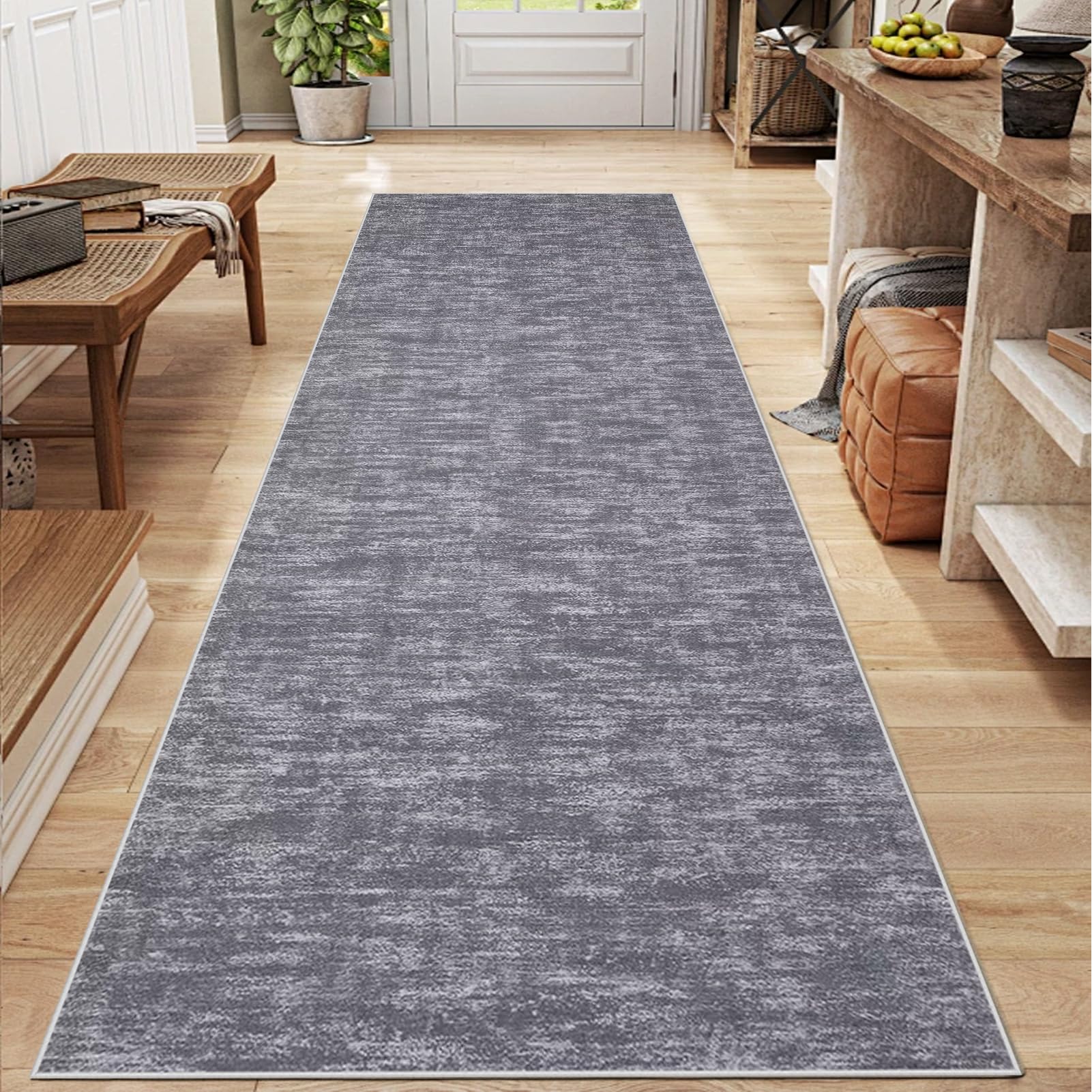 Hallway Runner Rug Non Slip 70 x 450 cm Long Hall Runner Kitchen Rug Washable Heavy duty Corridor Rugs Absorbent Short Pile Narrow Carpet Runner for Entryway Sink Hallways Dining Areas Carpets โ image 1