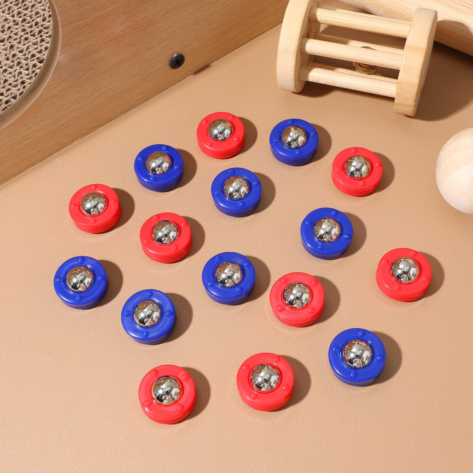 Alasum Set da 16 Palline Rotolanti per Giochi da Tavolo Shuffleboard, Leggere e Facili da Riporre, come Decorazioni Scuola per Bambini