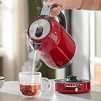Vista 3 de KitchenAid 1.7 Liter Electric Kettle, KEK1701, Empire Red