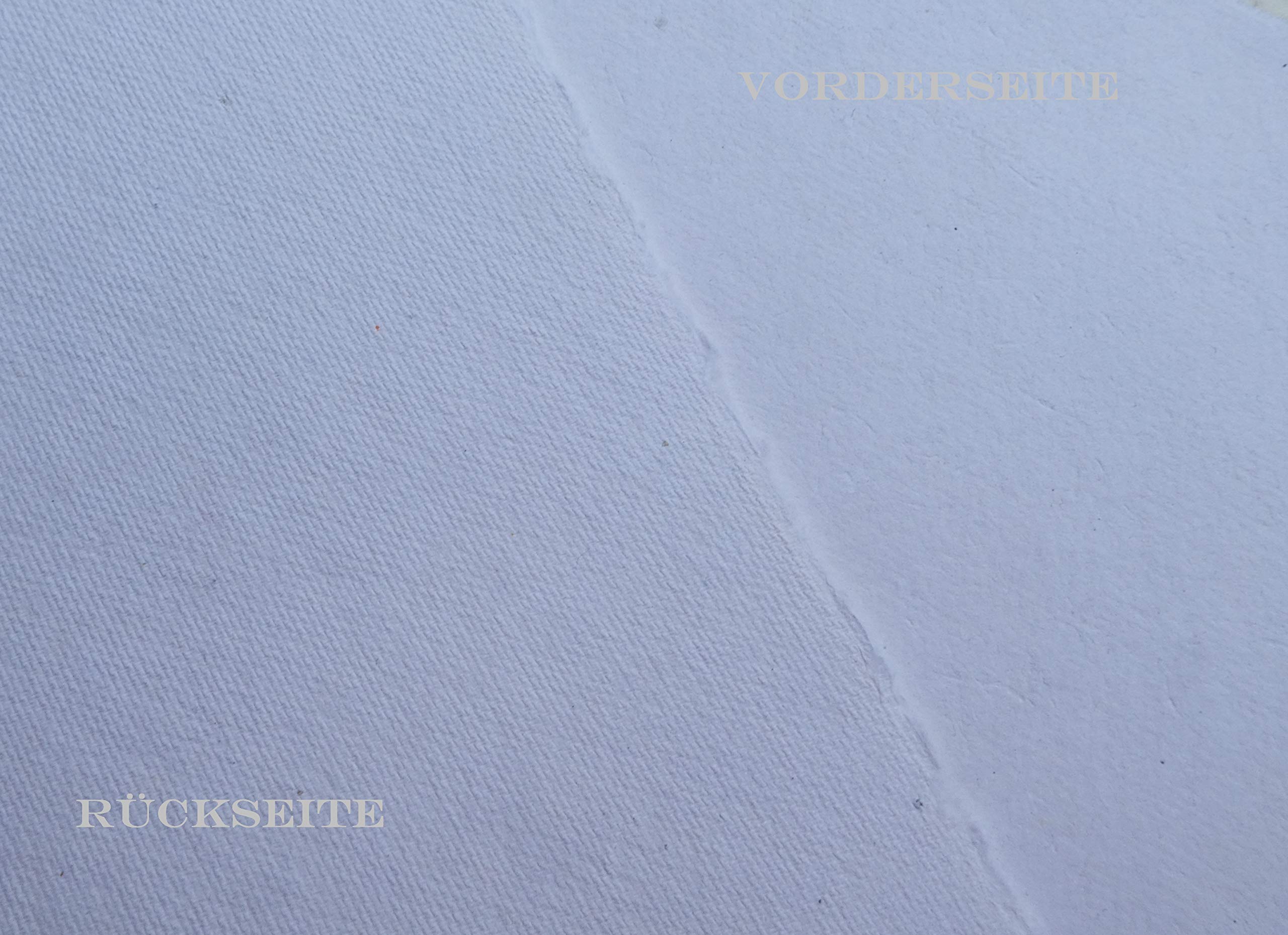 Handgeschöpftes Büttenpapier A4 - 10 Bogen Aquarellpapier 200g/m² Aus Baumwolle