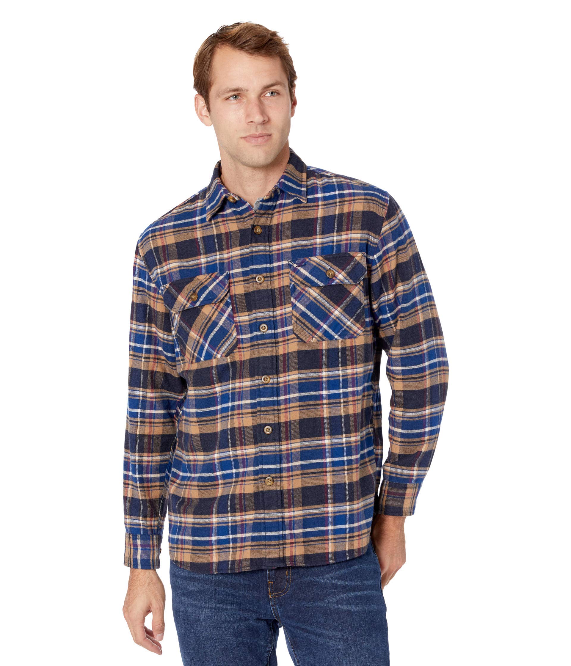 Pendleton Men's Long Sleeve Super Soft Burnside Flannel Shirt