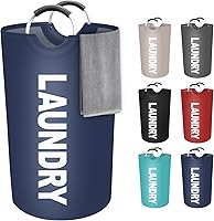 Vista 11 de StorageRight Cesta de Ropa Sucia Grande de 75L, Cesto de Ropa Sucia, Cesto de Ropa Sucia para Lavandería, Plegable, Cestas de Ropa Sucia