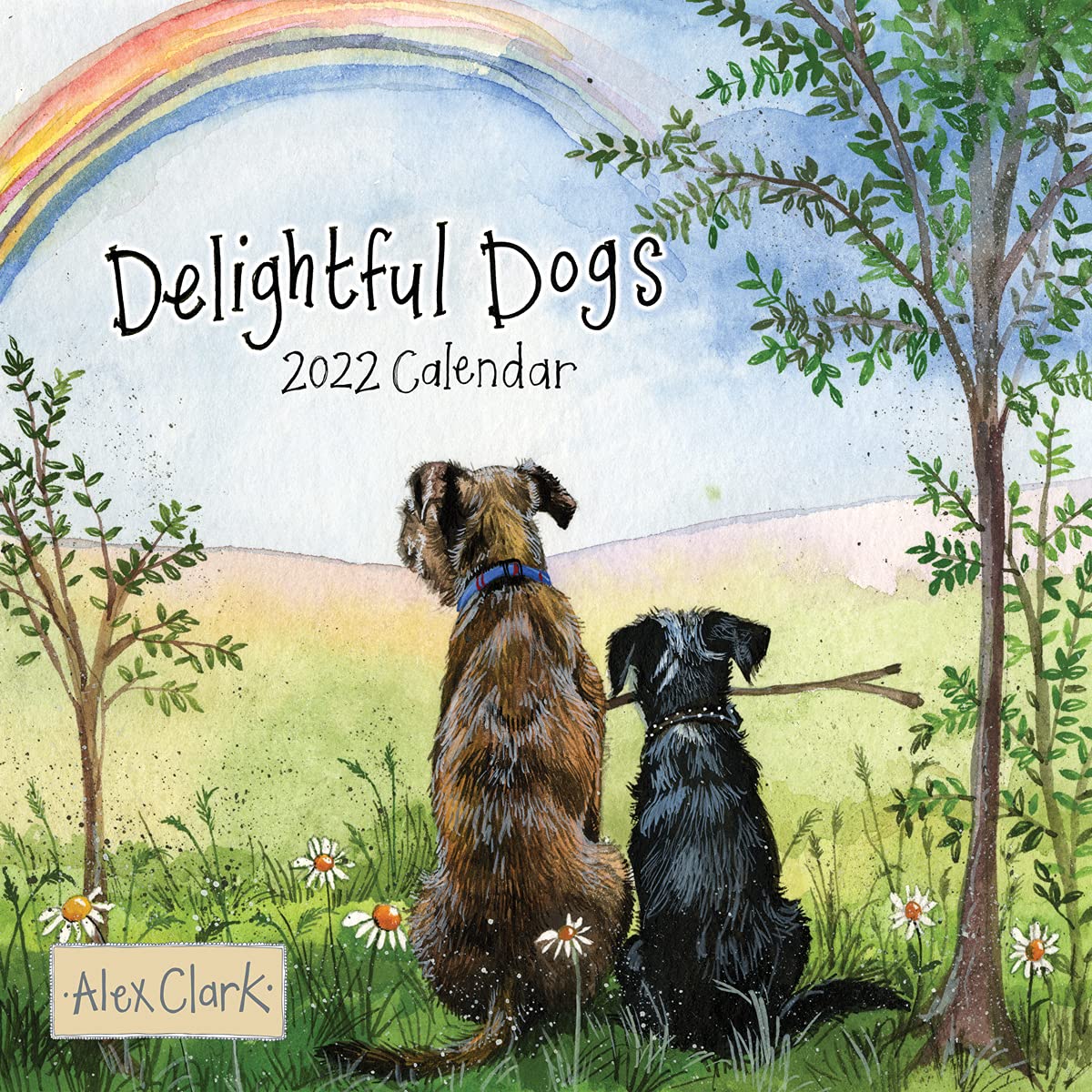 ALEX CLARK Delightful Dogs 2022 Wall Calendar