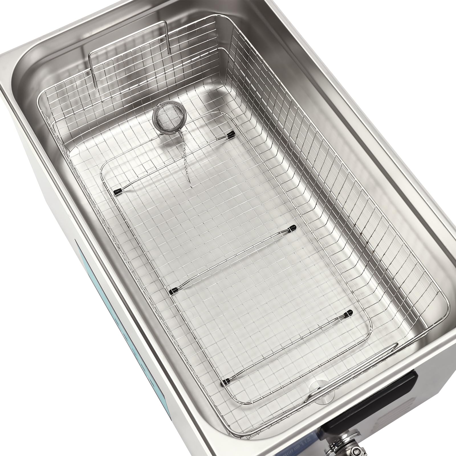 Limpiador ultrasónico de acero inoxidable, 600 W, 30 L, limpiador ultrasónico de gafas, 0-80 ℃, 28/40 KHz, dispositivo de limpieza ultrasónica industrial para joyas, instrumentos metálicos