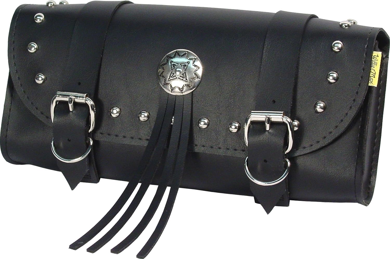 Dowco Willie & Max 58232-20 Braided Series: Synthetic Leather Motorcycle Tool Pouch, Black, Universal Fit : Automotive