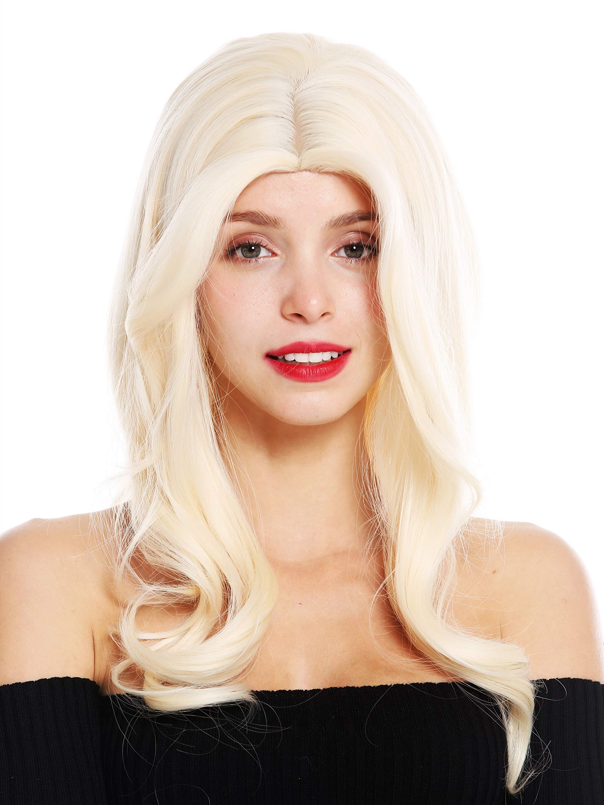 WIG ME UP - 1953-88 women's quality wig long slightly waved middle parting light blonde fair blonde, Light blonde (88) - Image 3