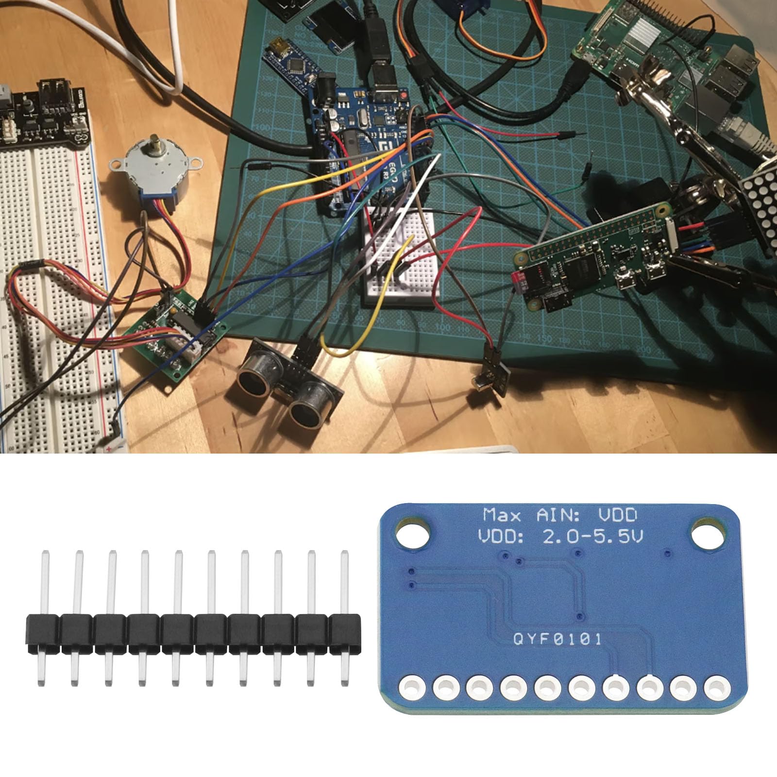 1 Pezzo ADS1115 ADC 16 Bit 4 Canali Modulo ADC Scheda Di Sviluppo Convertitore Analogico-digitale Compatibile Con Raspberry Pi La Scheda Di Sviluppo Convertitore ADC