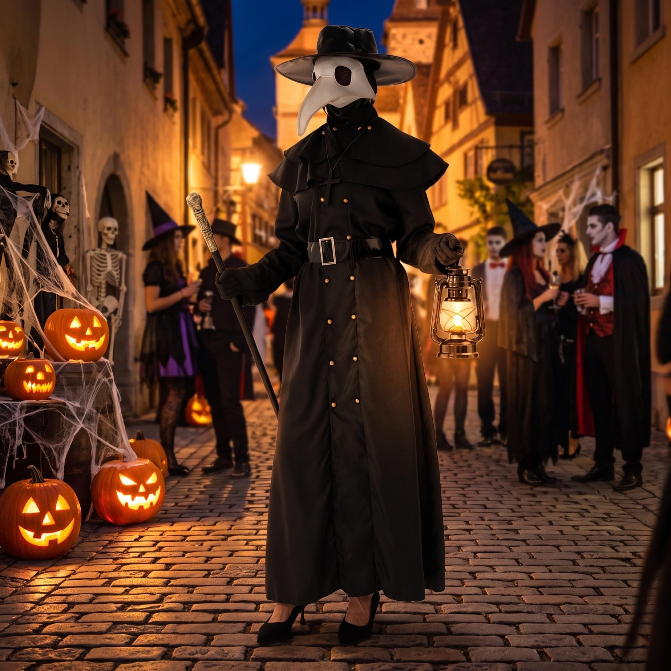 Pestdoktor-Kostüm, Halloween-Kostüme für Erwachsene, M