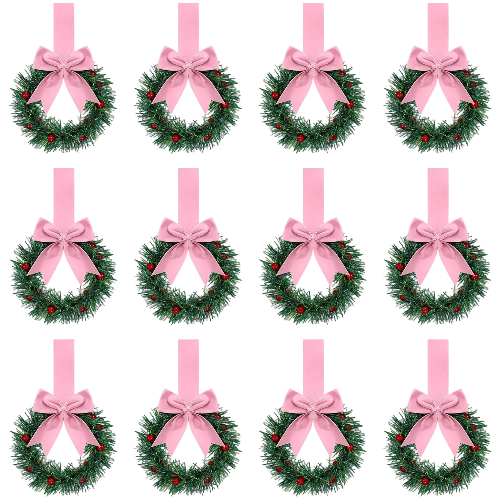 Bowknot Ribbon Wall Decoration Rings Wreath Closet Accessories for Christmas Birthday Party Decoration Bowknot Ribbon Closet Hangers