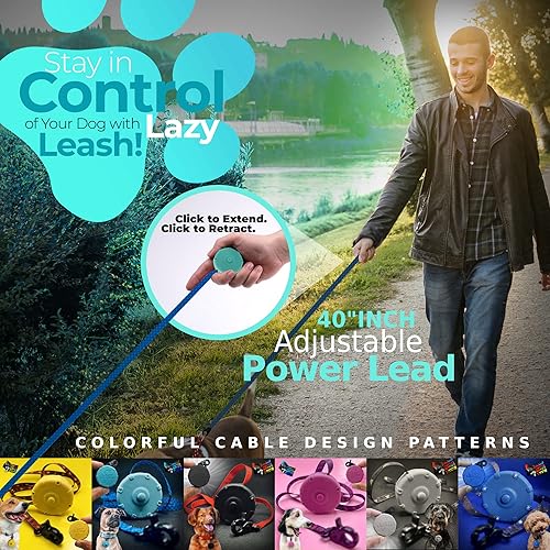 Miniatura 3 de Cool Dog 40" Correa portátil mini ajustable para senderismo, entrenamiento y aventura - Potente, ligera, retráctil con clip de llavero y agarre