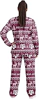 Vista 3 de FOCO NCAA para mujeres - Conjunto de pijamas familiares navideños a juego con patrón feo del equipo universitario de la NCAA