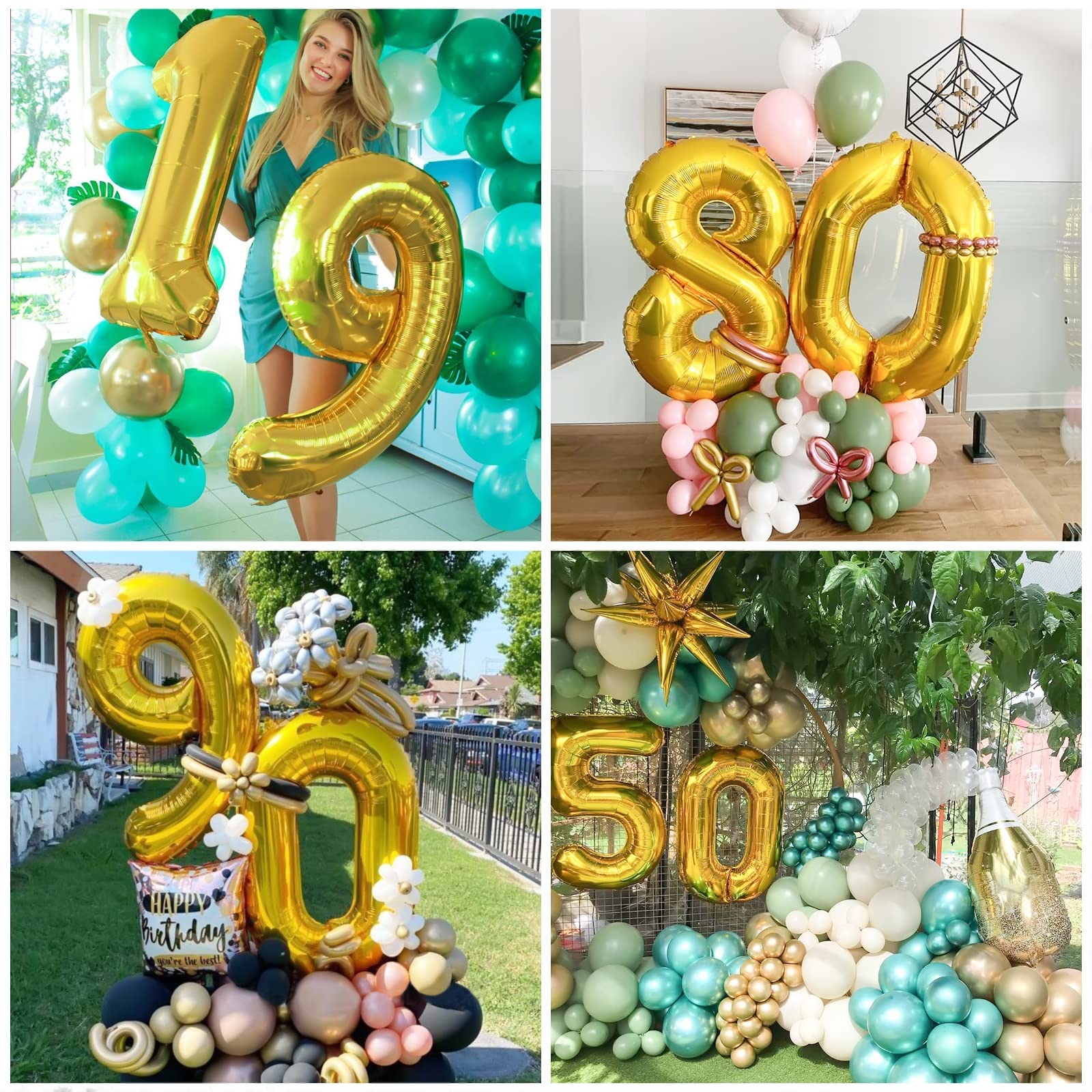Palloncini Compleanno 3 Anni Oro Palloncino XXL Di 100 Cm Foil Gigante Numero 3 Numeri Gonfiabili Bambino Ragazzo Compleanno Anniversario Decorazione Feste (Oro)