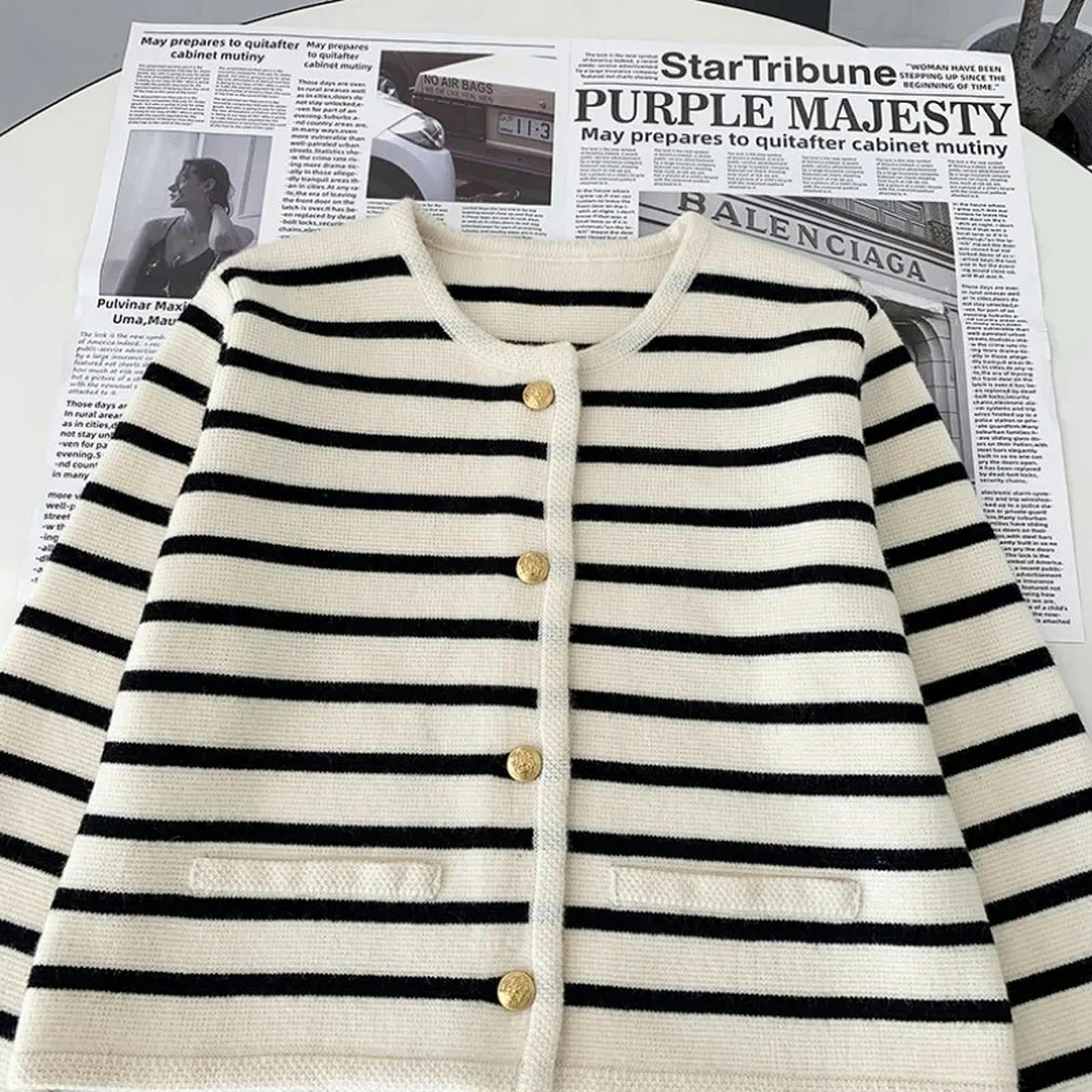 Maglione Donna Spring Autumn Knit Cardigan Womens Elegante Manica Lunga Single Shorted Coat Agroppa