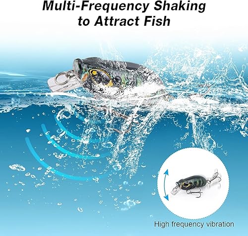 Miniatura 5 de Topwater - Señuelos para lápices de agua, señuelos duros flotantes para lubina, trucha, lucioperca, señuelos flotantes para lápices