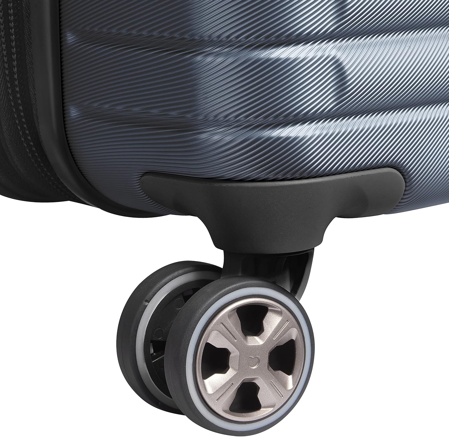 DELSEY PARIS Cruise 3.0 Hardside Expandable Luggage with Spinner Wheels, Graphite, Checked-Medium 24 Inch
