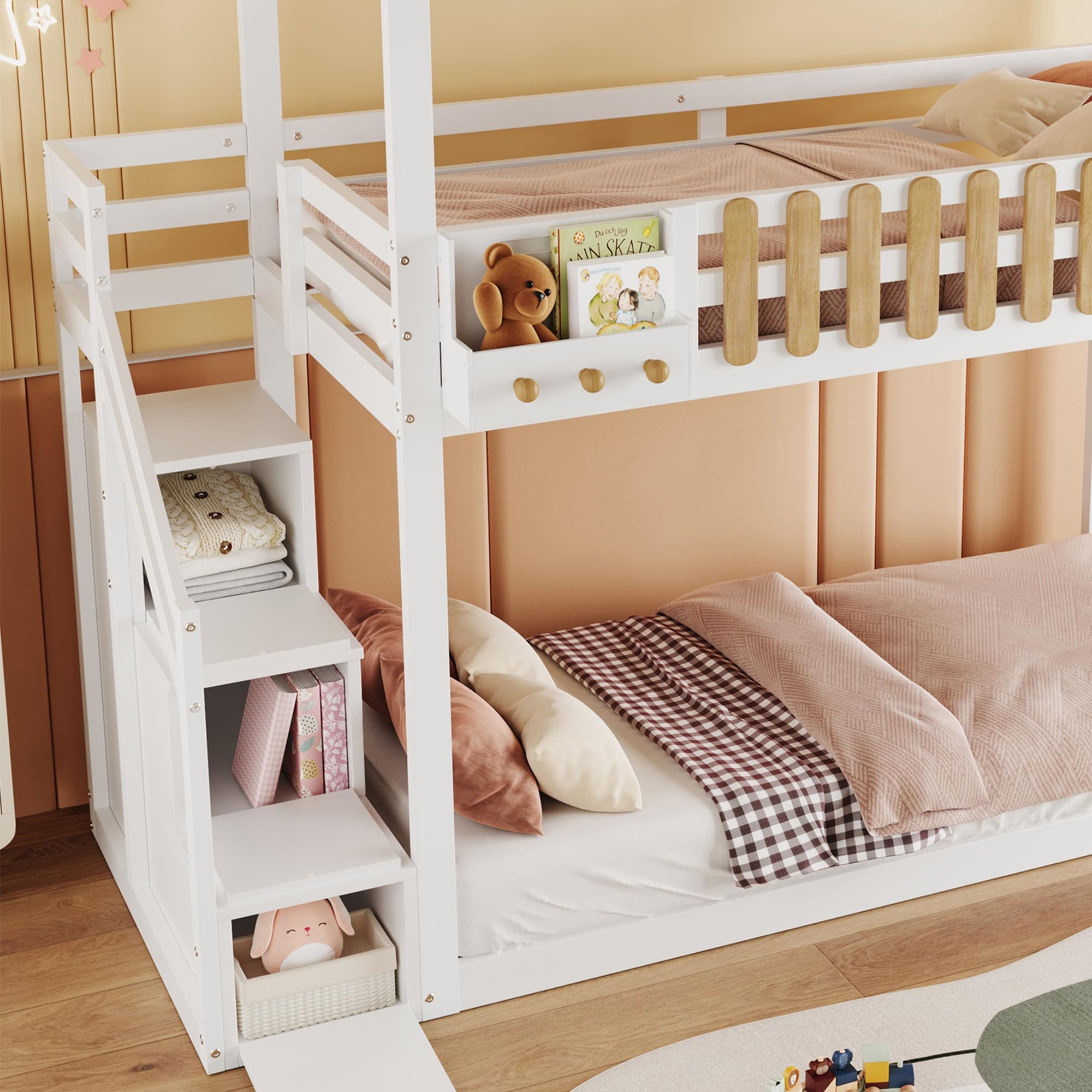 Dolamaní Kinderbed stapelbed, 90 x 200 cm & 120 x 200 cm, stapelbed voor 2 kinderen Dolamaní Kinderbed stapelbed, 90 x 200 cm & 120 x 200 cm, stapelbed voor 2 kinderen