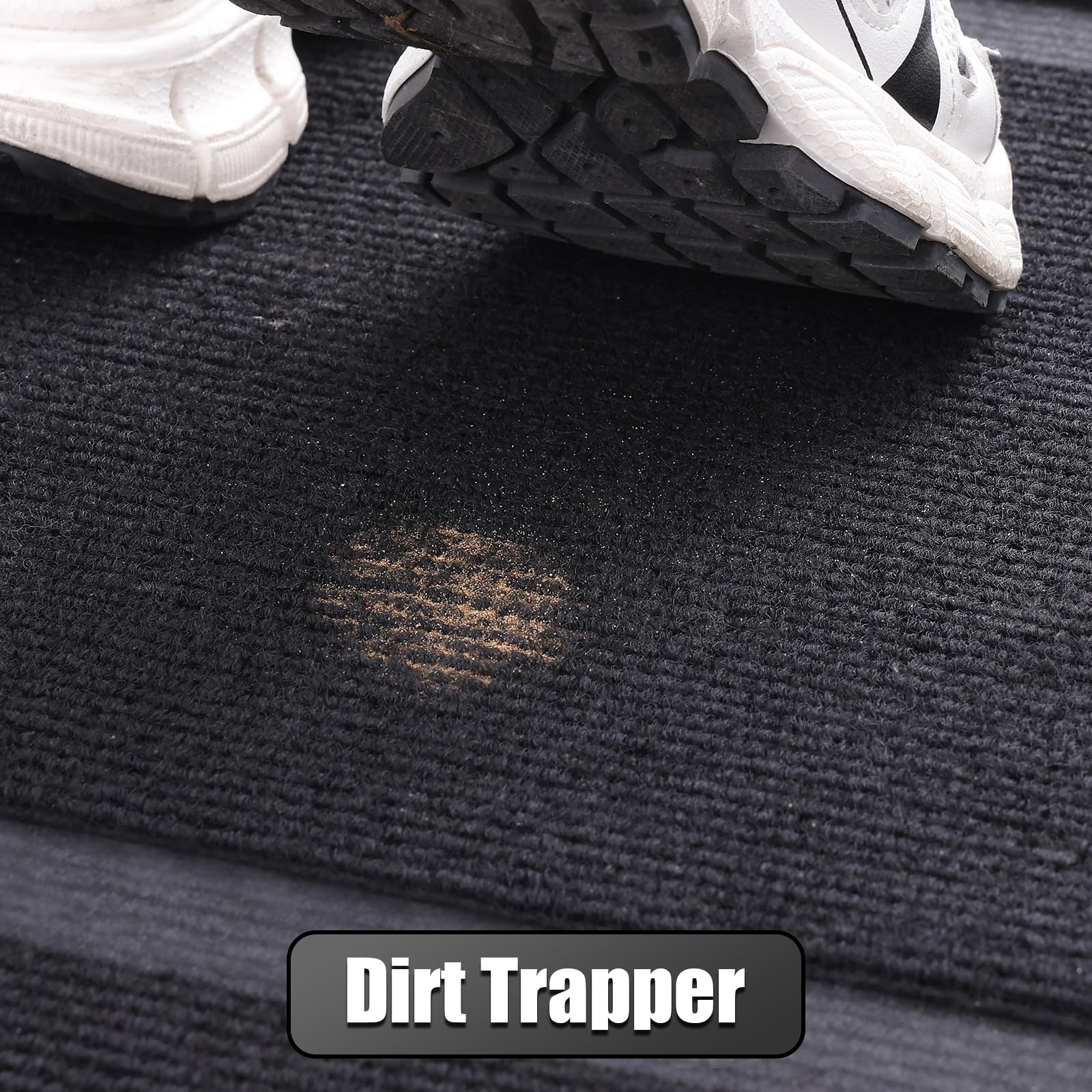 Homaxy Door Mat, Rubber Backed Non Slip Door Matts Indoor, Dirt Trapper Absorbent Mats, Washable Front Doormat Outdoor - Image 4