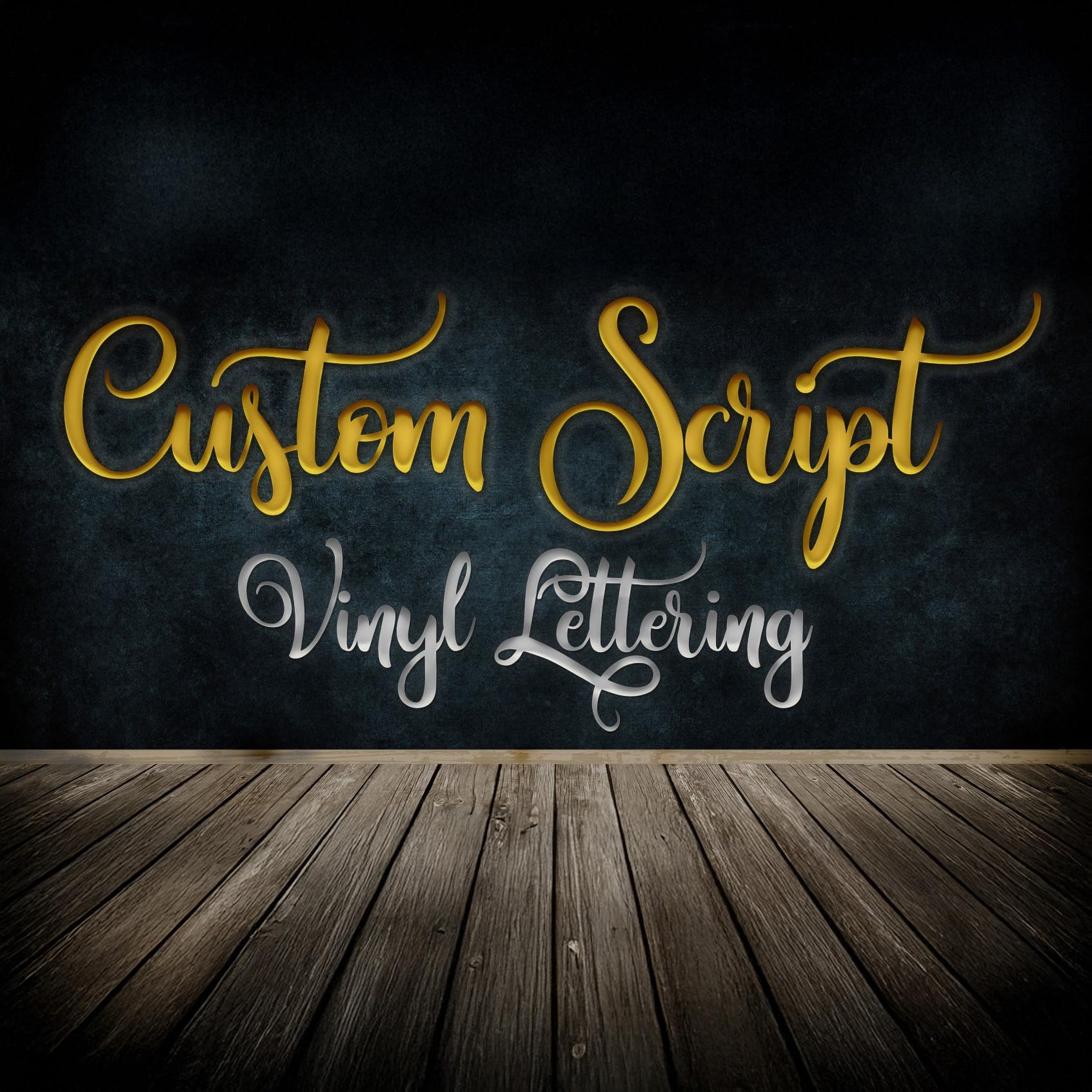 Vinyl Sticker Lettering Decal Sign Custom Script Font Text Personalized Wall Decor