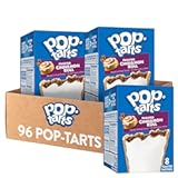 Toaster Pastries, Breakfast Foods, Kids Snacks, Frosted Cinnamon Roll (12 Boxes, 96 Count)
