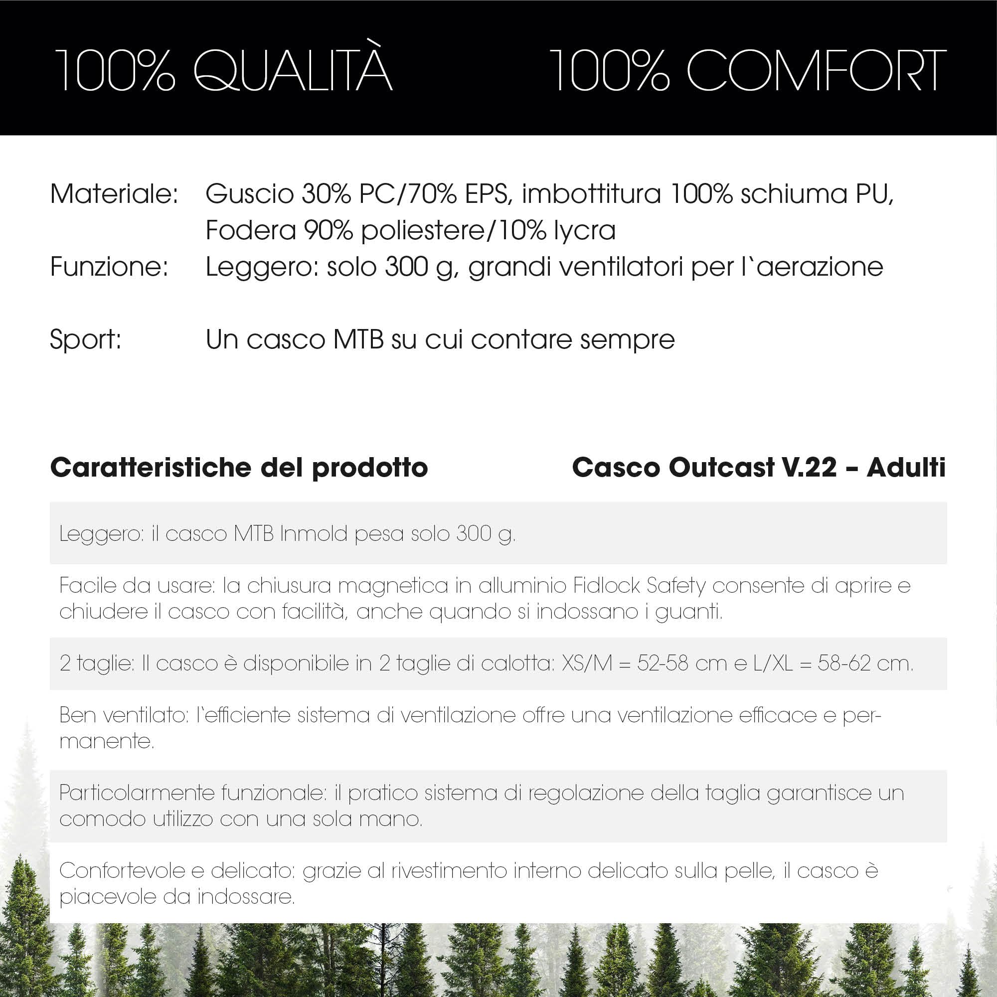 O'NEAL | Casco da Mountain Bike | Urban Trail Riding | Leggero: solo 310g, grandi ventilatori per la ventilazione, standard di sicurezza EN1078 | Casco Outcast Split V.22 | Adulto | Nero Grigio | S/M