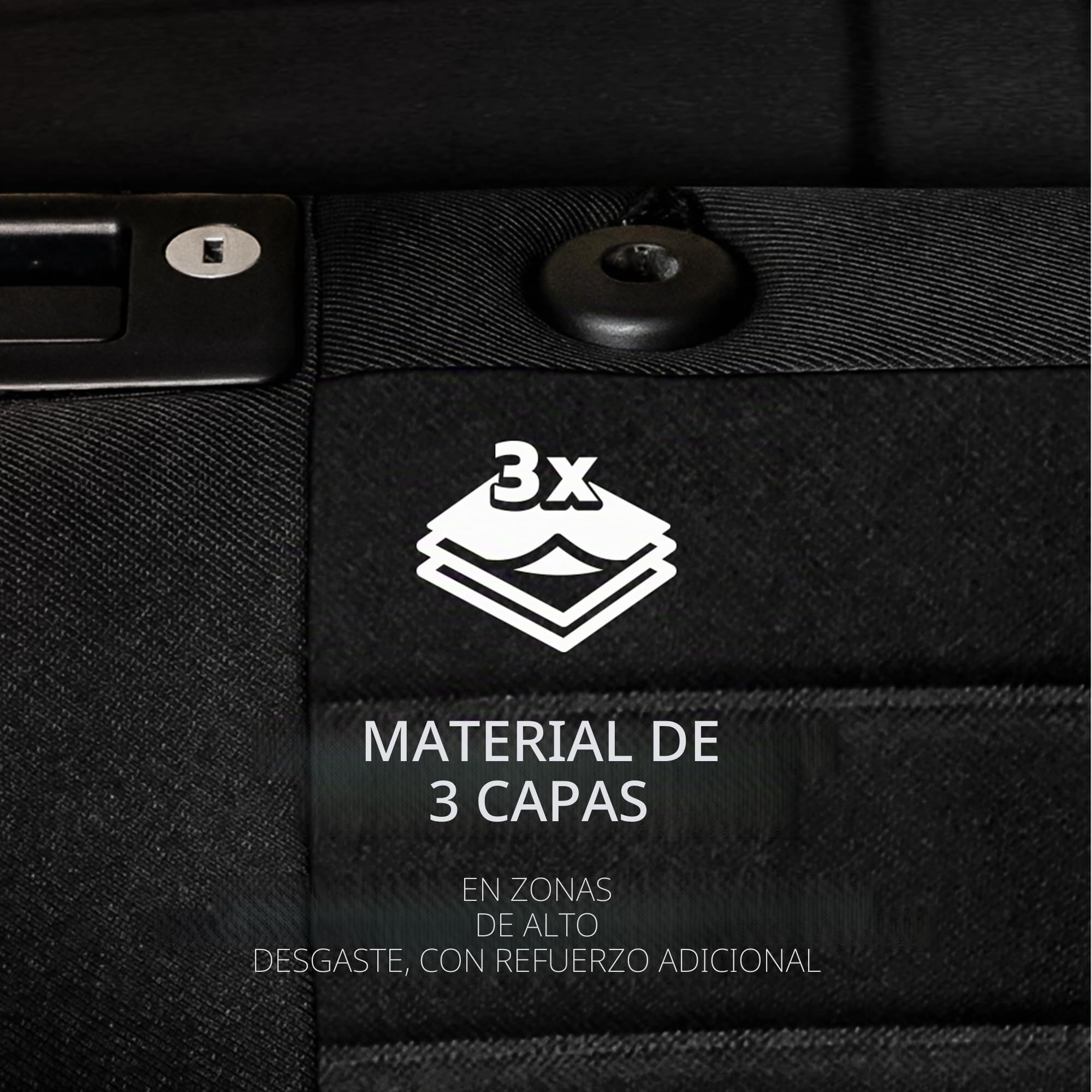 MOTOS Fundas universales para Asientos de Coche para Ford Transit Funda Asiento Coche Delantero con Sistema de Airbag Activo, Ajuste, Material de Tres Capas, Aspecto Elegante, Aplicación Vers