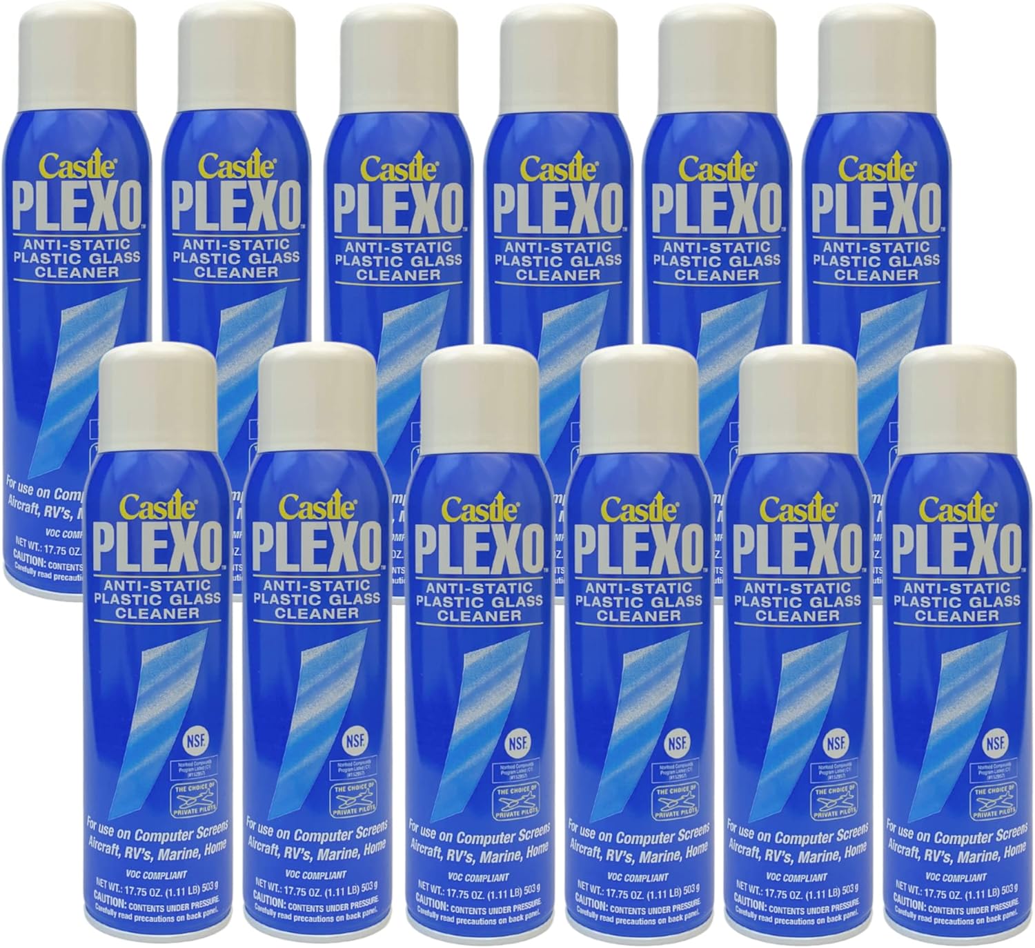Castle Plexo AntiStatic Plastic Glass Cleaner, 590ml Amazon.co.uk