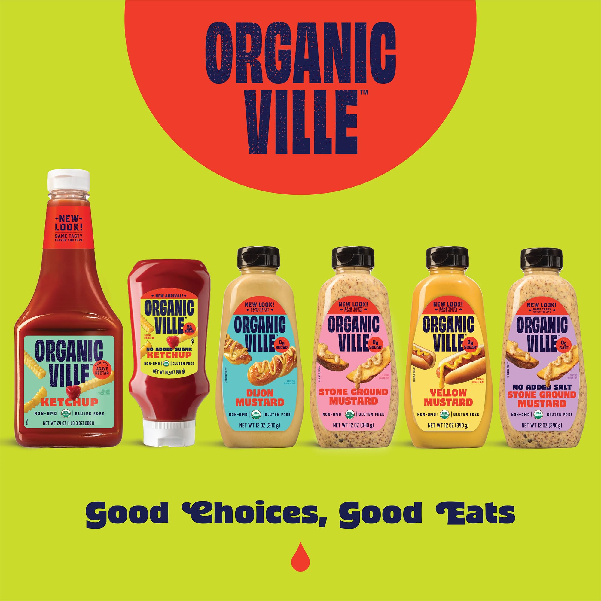 Amazon.com : Organicville Yellow Mustard - Mustard Yellow Organic
