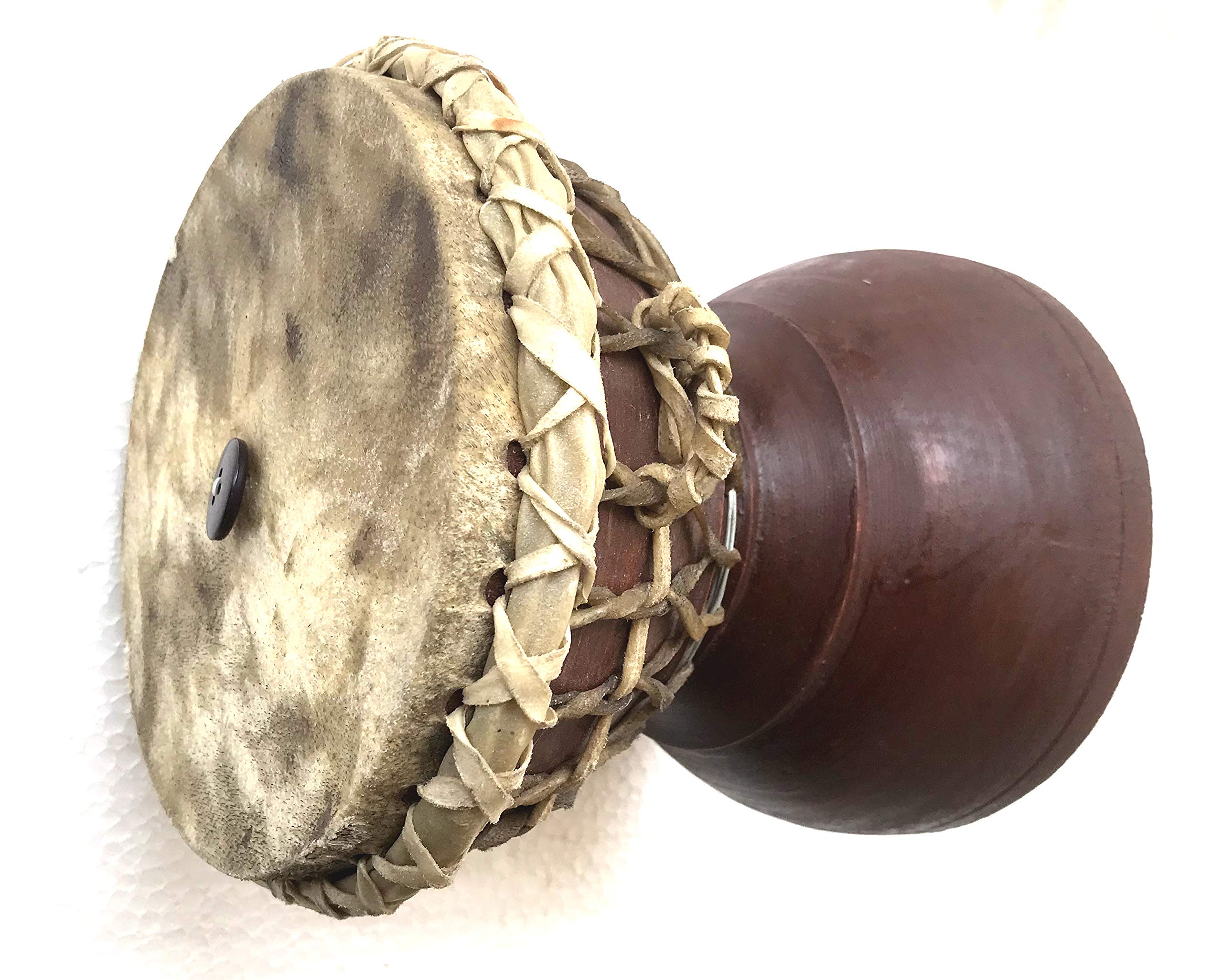 Bhapang Zarbagali Tamburo Parlando Pelle Coperto Strumento Musicale Folk