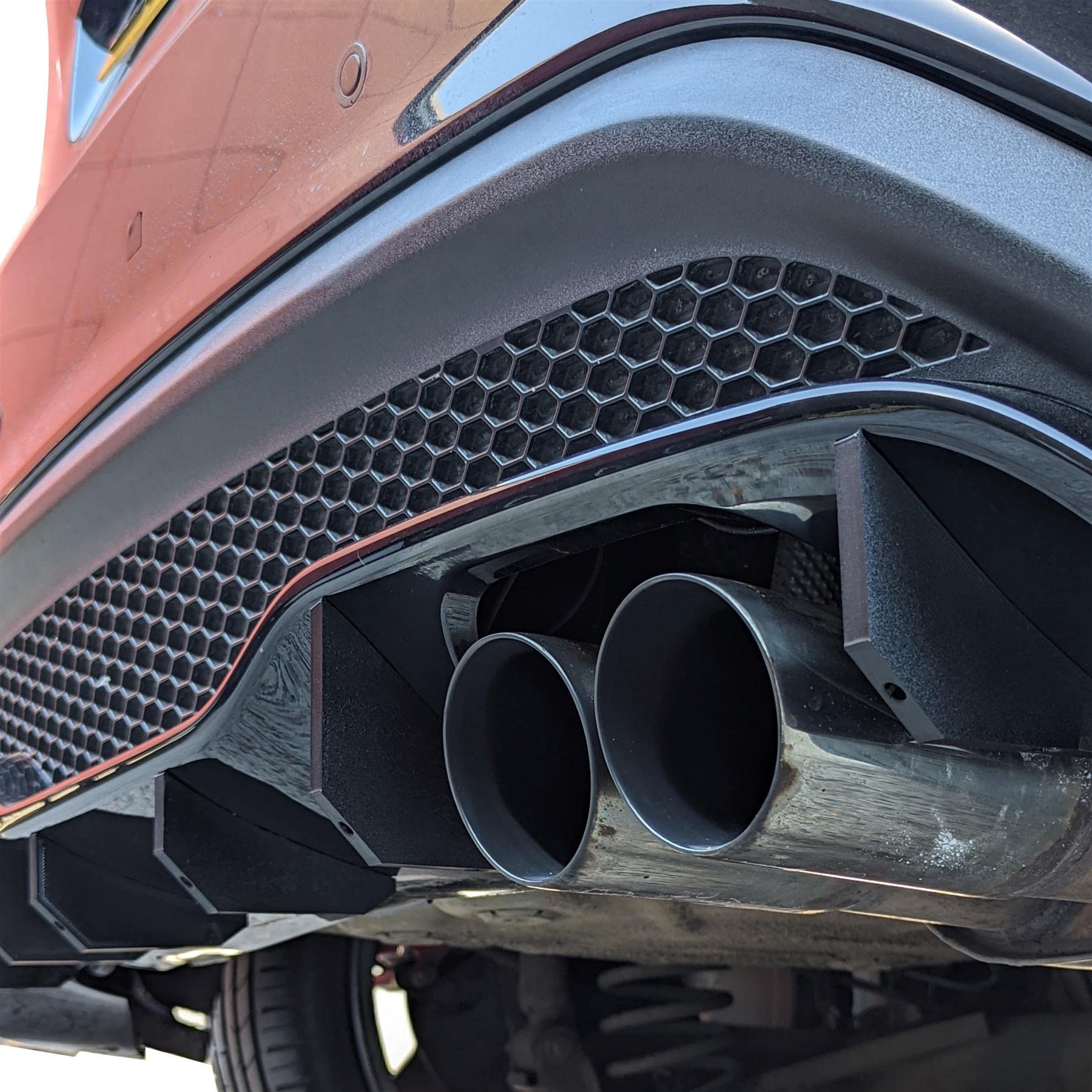 3D Cabin dyfuzor tylny zgodny z Fordem Fiesta ST180/200 Mk7 (2013-2017) - zestaw 6 końcówek